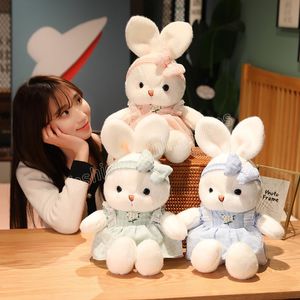 40 CM Kawaii peluche lapin jouets lapin mignon avec jupe apaiser poupées joli cadeau d'anniversaire saint valentin pour enfants filles