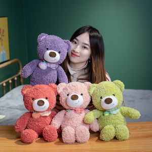 40 cm nouveau ours en peluche poupées en peluche mignon dessin animé eau fruits écharpe ours en peluche poupée kawai enfants cadeau de noël