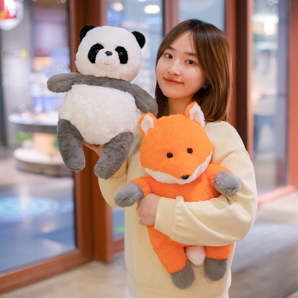 40cm en peluche complexe foxpanda simulation jouet en peluche anime japonais mignon ours poupée toys décor de maison enfants cadeaux d'anniversaire filles