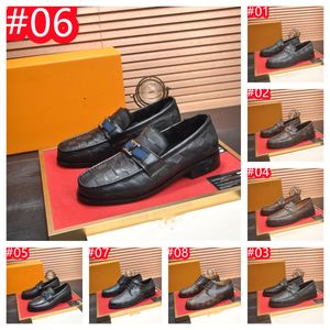 40colour hommes chaussures habillées Stripe Patchwork en cuir chaussure Fashion Fashion Fashion Mariage de luxe Men de luxe Men Loafers Shoe Men Plus taille 45