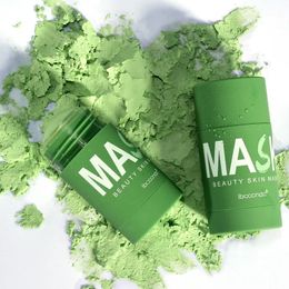 40g Face Masque Green Tea Clay Stick Huile Contrôle en profondeur Nettoyage Black Cohe