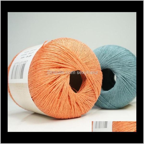 40Gball Filofilu H4002 100 lin fait main crochet aiguille ligne Cape Cardigan fil Sid4D Eufzf