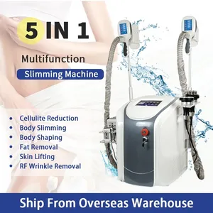 40K Cavitation ultrasonique RF amincissant la machine de traitement Fast Fat Freeze Amincissant le système Body Shap Machines 2 Fat Freeze Handle Work Together