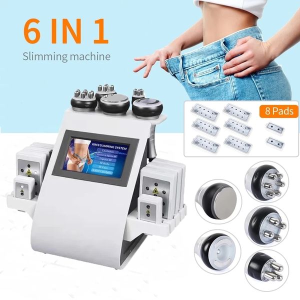 40K Fat Burning Machine Body Shaping Remove Rides Beauty Device Home Use 6in1 Ultrasonic Cavitation Vacuum RF 2023