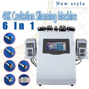Slankmachine 40K Vet Cavitatie Liposuctie Ultrasone vacuüm RF RF Body Haping gewicht verminderen lipo laser