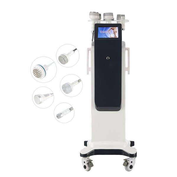 Sistema de cavitación ultrasónica 40K Contorno corporal Máquina de adelgazamiento Vacío vertical RF Infrarrojo Quema de grasa Vibración Micro Dispositivo de curación