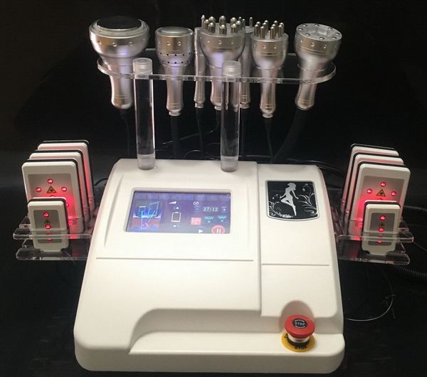 Machine de liposuccion ultrasonique 40K Cavitation RF LipoLaser radiofréquence multipolaire amincissant la peau serrant l'élimination des rides