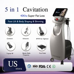 40k vacuüm ultrasone RF Cavitatie Body Slanching Skin Trachering Bio Bipolar Wrinkle Removal Machine