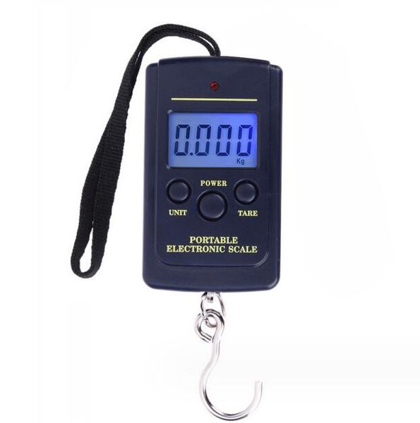 40 kg / 10g Portable Mini Saint-printemps Scale de poche à main électronique Échelle de crochet de cuisine de la cuisine de la cuisine