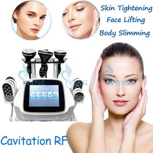 40KHZ Cavitación Adelgazante Máquina de belleza RF Piel apretada Estiramiento facial Eliminación de grasa del vientre Lipolaser Pérdida de peso