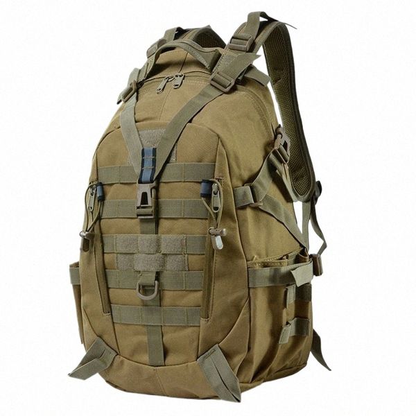 40l Mochila táctica militar para hombres Cam Senderismo Mochilas Bolsas de viaje al aire libre reflectantes Molle 3P Mochila de escalada Bolsa i50k #