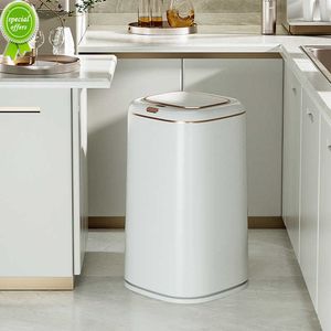 40L capteur intelligent poubelle grande capacité Induction poubelle électrique sans contact poubelle pour cuisine salle de bain avec couvercle