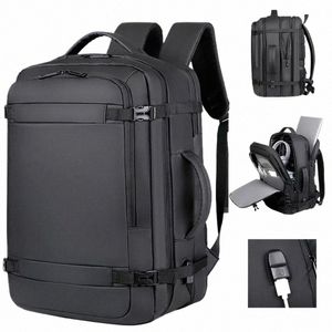 Mochila de viaje USB 40leexpandable, bolsas de transporte aprobadas por vuelo para aviones, mochila duradera resistente al agua de 17 pulgadas para hombres Q8py #