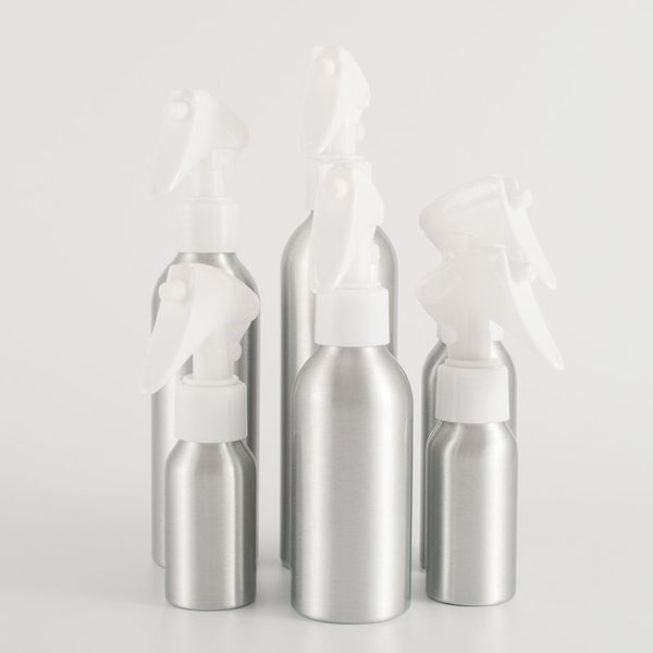 40 ml 50 ml en aluminium vaporisateur atomiseur bouteille bouteilles vides rechargeables blanc pompe atomiseur pour bouteille de parfum cosmétique F2121