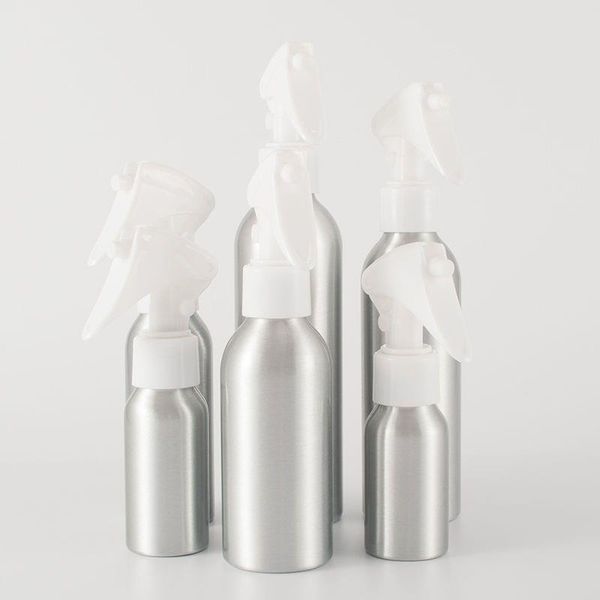 40 ml 50 ml en aluminium vaporisateur atomiseur bouteille bouteilles vides rechargeables atomiseur pompe blanche pour bouteille de parfum cosmétique F2121 Dbuue