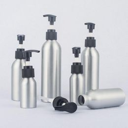 40 ml, 50 ml Lege pomp Lotion fles, Aluminium flessen, DIY Make-Up Cosmetische Verpakking container snelle verzending F422 Cqmet