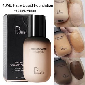 Fond de teint liquide correcteur complet, 40ML, Base imperméable, éclaircissant, couverture blanchissante, cosmétique mat, 240228