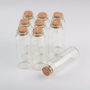 40ml Mini Bottle with Cork Stopper Clear Glass Crafts Bottles Vials For Wedding Decoration Christmas Gifts 50pcs/lot