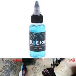 40 ml tatoeage reiniging vloeistof zeep kwaliteit blauw zeep tattoo reiniging kalmerende oplossing huid schone tattoo gereedschap accessoires