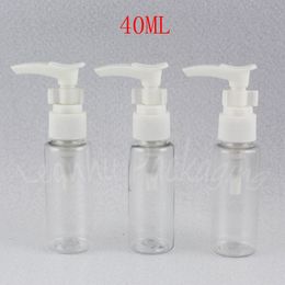 Bouteille en plastique d'épaule transparente de 40 ML, bouteille d'emballage de shampooing/lotion 40CC, récipient cosmétique vide (50 PC/Lot)