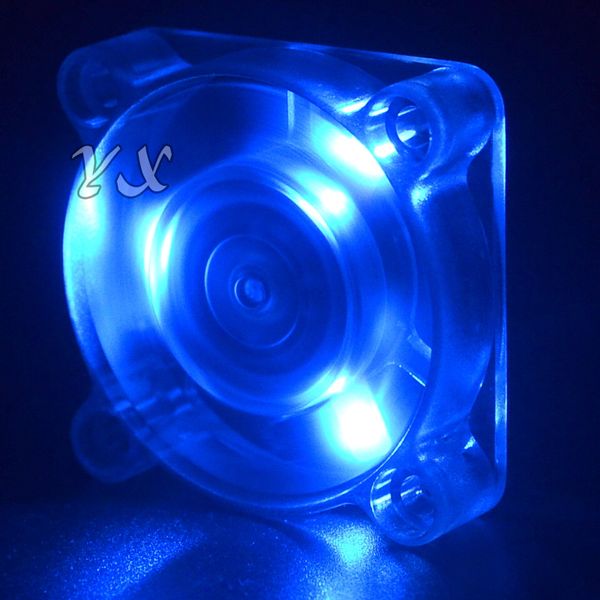 40mm 40 * 40x10mm 4010S DC 12V 3Pin Bleu LED Boîtier Refroidisseur Ventilateur De Refroidissement