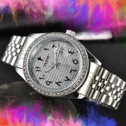 Reloj de pareja impermeable de acero inoxidable de 40 mm Reloj de cuarzo importado de Japón para deportes al aire libre Reloj impermeable Fecha del día del presidente Hombres Mujeres Reloj de pulsera de lujo para negocios