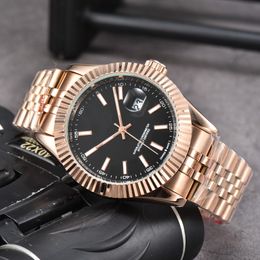 Reloj de cuarzo con esfera numérica informal de 40mm, reloj con correa de malla de acero para hombre, relojes de pulsera redondos de negocios, reloj de lujo femenino