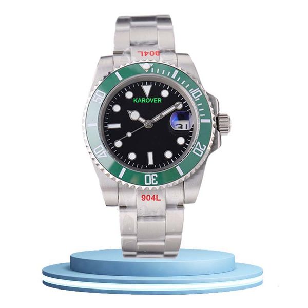 40MM mouvement de concepteur de haute qualité montres hommes top marque de luxe en acier inoxydable montre pour hommes montre horloge étanche montre-bracelet montres-bracelets montres automatiques