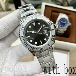 40 mm heren automatisch horloge met siliconen band mechanisch waterdicht montre de luxe draagbaar zakelijk reishorloge elegant jachtmeester ew fabriek SB037 B23