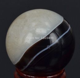 40 mm Natural Gemstone Drusy Druzy Agate Sphere Bola de cristal Chakra Healing Reiki Stone Talling Crafts Wstand2442820