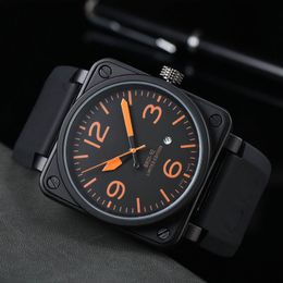 Reloj de hombre de 40mm, relojes mecánicos completamente automáticos, luminoso de cuero, edición limitada, Reloj de moda para hombre