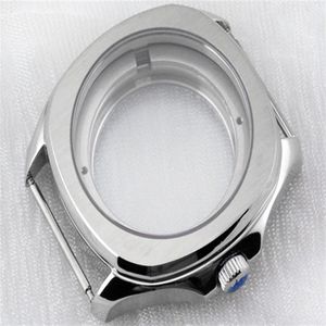 Boîtier de montre en verre minéral spécial anti-rayures de 40 mm pour eta 2824 shanghai 2824 mouvements Accessoires de montre Montre en acier inoxydable c239W