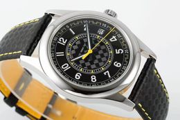 40 mm de hombres delgados relojes de mejor calidad Movimiento automático de muñequido de zafiro Relojes casuales de negocios impermeables