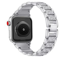40mm44mm38mm42 mm Bandle de bande en acier inoxydable pour Apple Watch Series 4 Series 5 4 3 2 Femmes Bracelet de strass de diamant de luxe 5981303
