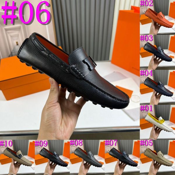 40modal New Mens Designer Casual Shoes Casual Choesrs Zapatos de Hombre Men Natural Cuir Driving Moccasin Soft