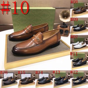 40model 2024 Luxe herenloafers Zwart bruin leer met handgemaakte slip op formele designer kledingschoenen