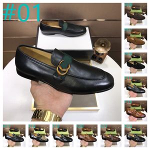 40 Modelo Diseñador LOFERS Diseñador Zapatos de lujo Hombres Moccasin Men negros Flats Avistables mocasines informales Slip-Oft Tamaño cómodo 38-46