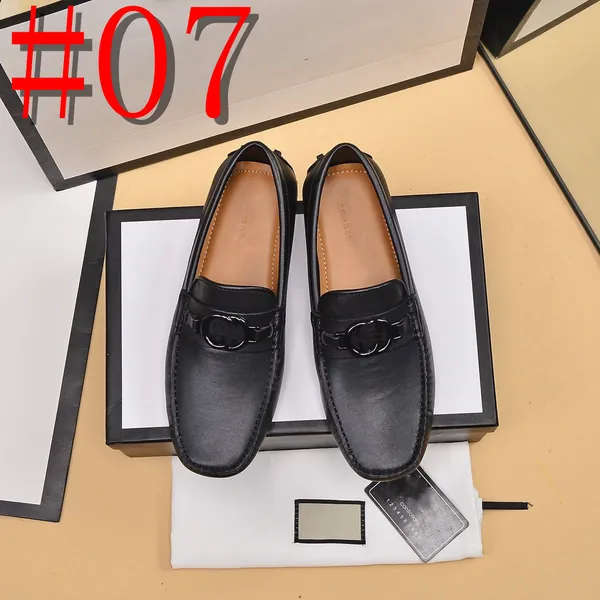 40Modelo Zapatos de diseñador de cuero genuino para hombre Mocasines formales informales para hombre Mocasines Marca de lujo Italiano Transpirable Slip en zapato náutico masculino Tamaño 46