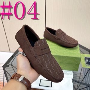 40 Modelo Mocasines de cuero genuino de moda de lujo para hombres Zapatos planos de negocios clásicos Zapatos de conducción para hombre Diseñador vintage Slip On Office Zapatos casuales para hombres