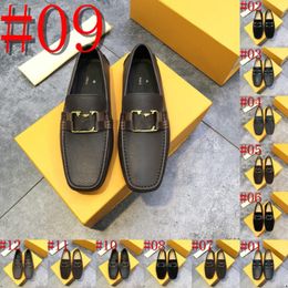 40model en cuir authentique hommes Chaussures décontractées Marque de luxe 2024 mocassins de créateurs masculins mocassins Slip respirant sur des chaussures de conduite noires plus taille 4-12