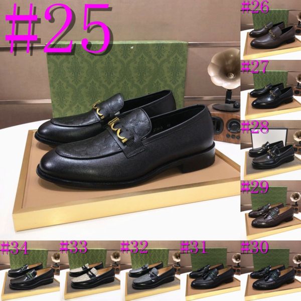 40model Handmade Mens Wending Shoes Oxford Chaussures Black Bleu Véritage en cuir Générat Dossin Dress Chaussures Crocodile Modèle Summer Busine.