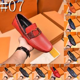 40model hoogwaardige herenschoenen Luxe designer Men Loafers Nieuwe heren slip op schoenen Echt lederen luxueuze zakenschoenen All-match Male Walking Flats Maat 38-46