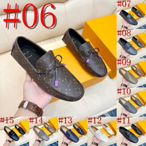 40MODEL Italiaanse herenschoenen Casual merken Slip-on formele luxe schoenen Designer Heren Loafers Mocassins Echt leer Bruin rijden Schoenen 38-47