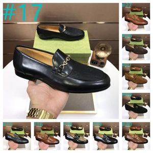 40model Luxe Designer Men Dress Shoes Echt lederen zwart bruin mocassins zakelijke handgemaakte schoen gormaal feestkantoor bruiloft mannen loafers schoenen maat 38-46