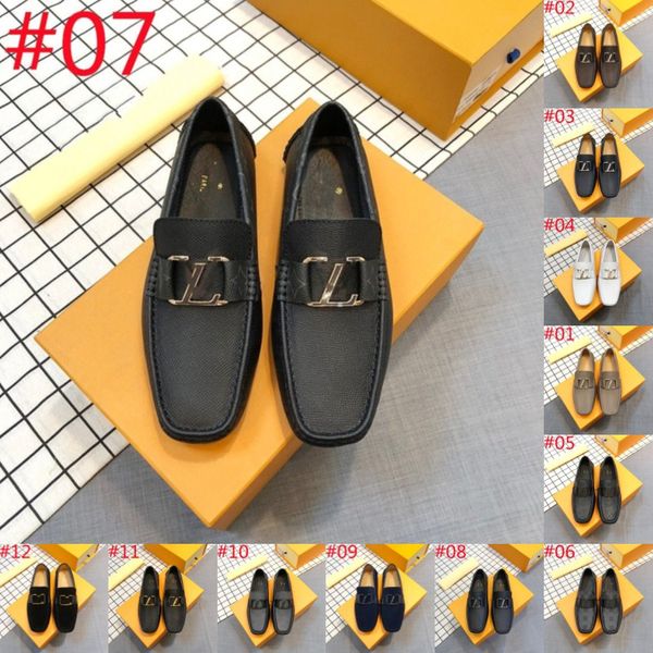 40MODEL Luxe Hommes Mocassins Chaussures Printemps 2024 Mode Bateau Chaussures Homme Marque En Cuir Mocassins Chaussures Pour Hommes Hommes Comfy Drive Designer Men's Loafers Shoes