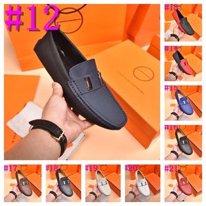 40model mannen Britse designer Loafers Solid Color Faux Suede Stitches Round Toe Tassel Slip On Classic Fashion Business Casual Wedding Luxury Dress Shoes Maat 38-46
