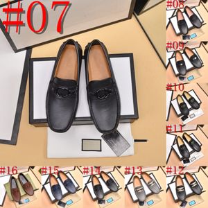 40Model Men Designer Loafers Lederen schoenen voor mannen Dressschoenen Luxe mocassins Ademboere sneakers Men Rijschoenen Comfort Flats Maat 38-46