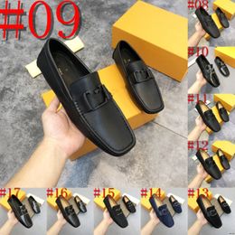 40model Hommes de haute qualité en cuir mots de créateurs hommes Chaussures décontractées mocassins Slip on Hommes Fashion Fashion Luxurious hommes habille chaussures Chaussures de conduite masculines Taille 38-46