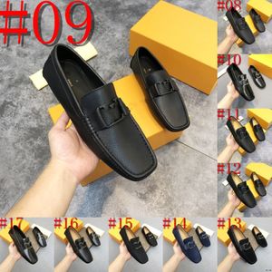 40model mannen Hoogwaardige leerontwerper Loafers Men Casual schoenen Moccasins slippen op herenflats mode luxueuze mannen kleding schoenen mannelijk rijschoenen maat 38-46