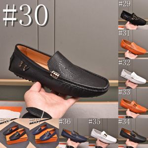 40model heren designer loafers lederen suede loafers platte mocassins mannen schoenen hoogwaardige luxe comfortabel ademende slip op schoenen oranje blauw bruin